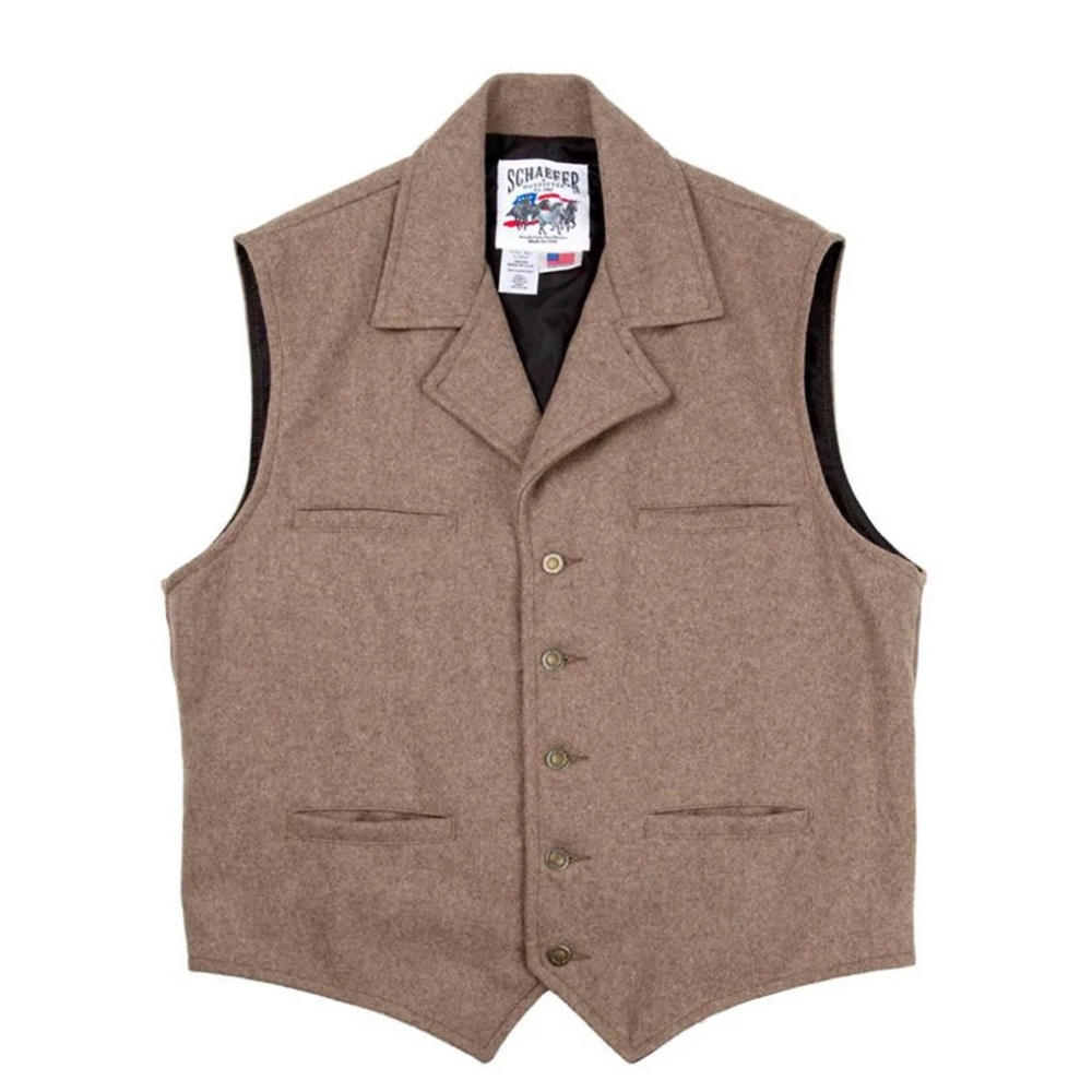 Men’s Schaefer Cattle Baron Wool Vest